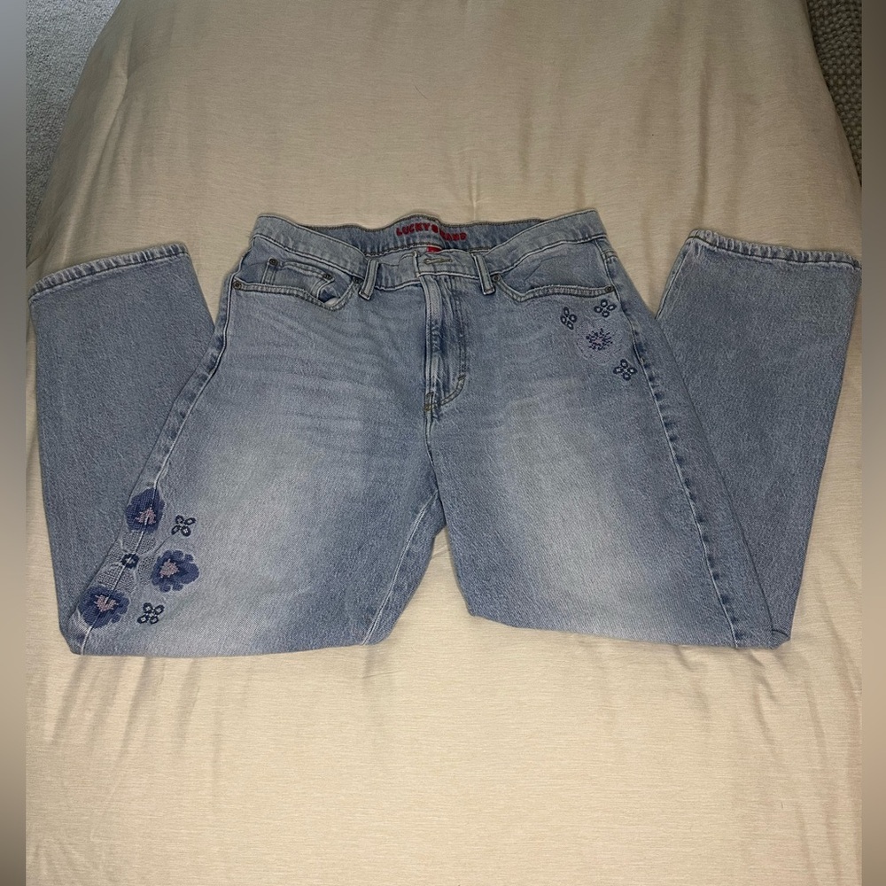 Lucky Brand Boy Mid Rise Relaxed Straight Jeans - 12/31R